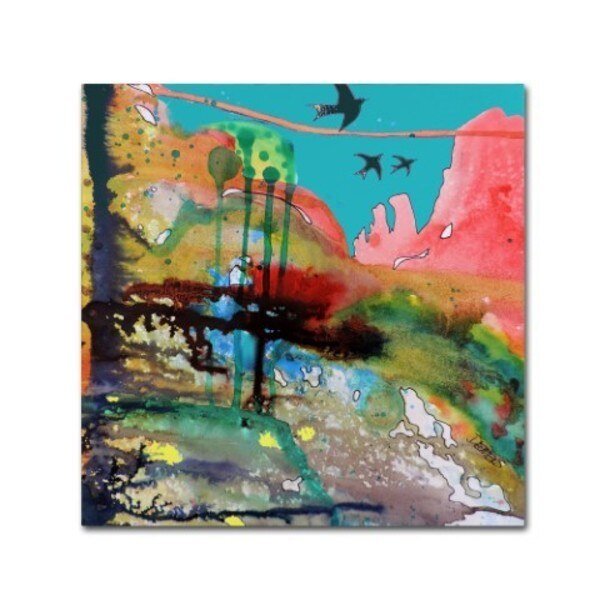 Sylvie Demers 'Adventure' Canvas Art, 14x14, Trademark Fine Art, Mfr#: ALI15135-C1414GG